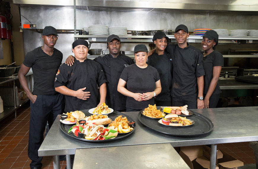 Friendly staff and tasty food at Hammerhead's Bar and Grille in Destin, Florida