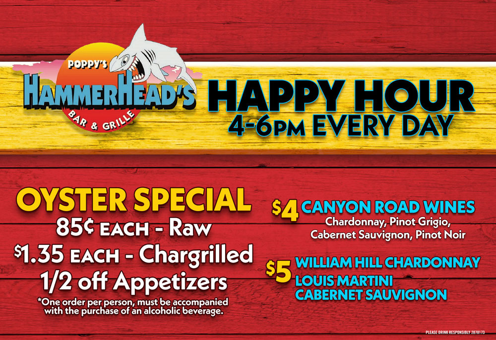 Hammerhead's Happy Hour Specials